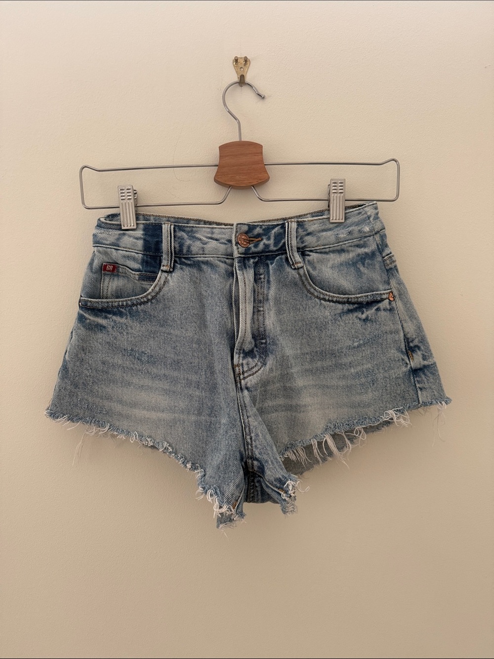 Miss Sixty Light Wash Denim Shorts